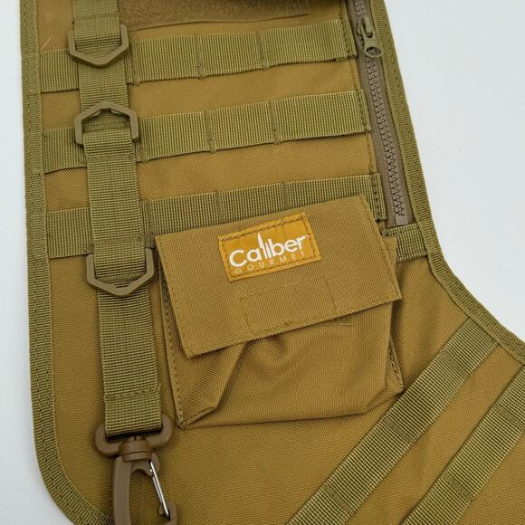 NWOT Caliber Gourmet Green Tactical Christmas Stocking - Picture 2 of 5
